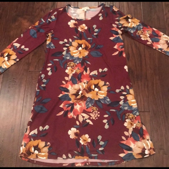 Sweet Lovely By Jen Floral Dress - Picture 1 of 4